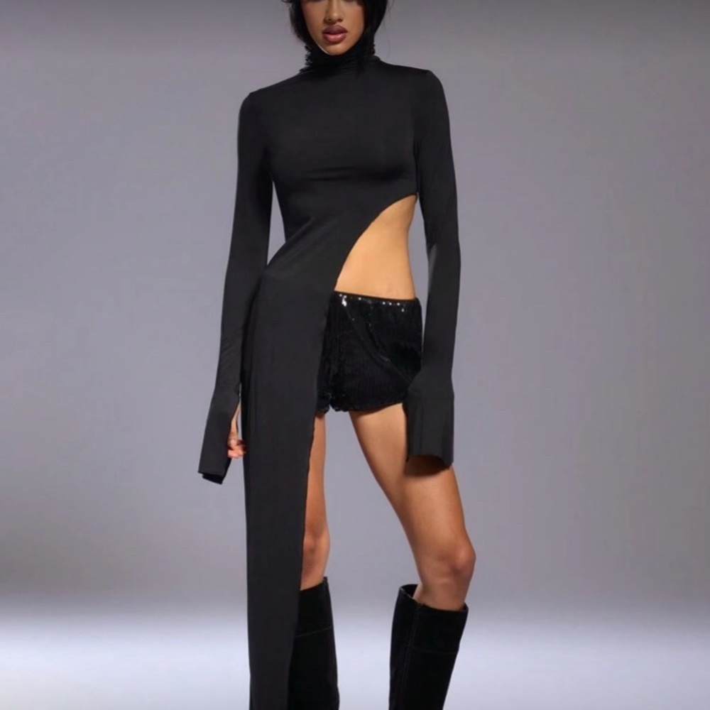 Techno Baddie Asymmetrical Top